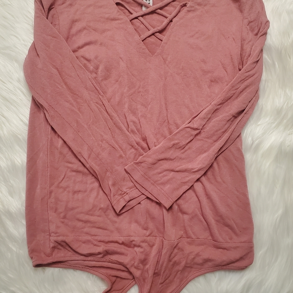 Pink Long Sleeve Bodysuit
